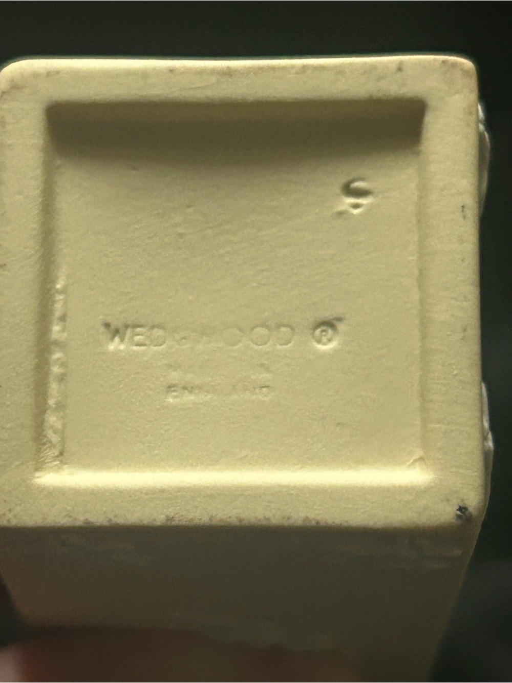 Wedgewood Yellow Jasperware Vase - Picture 5 of 6